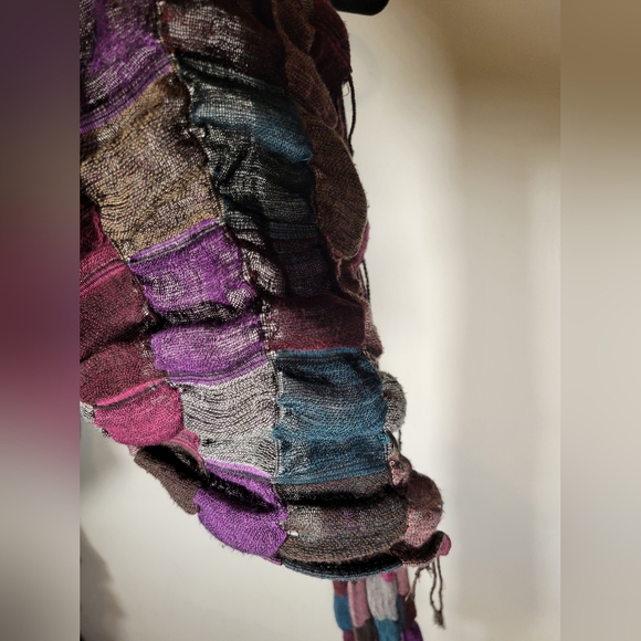 Multicolor Patchwork Scarf - Picture 4 of 5